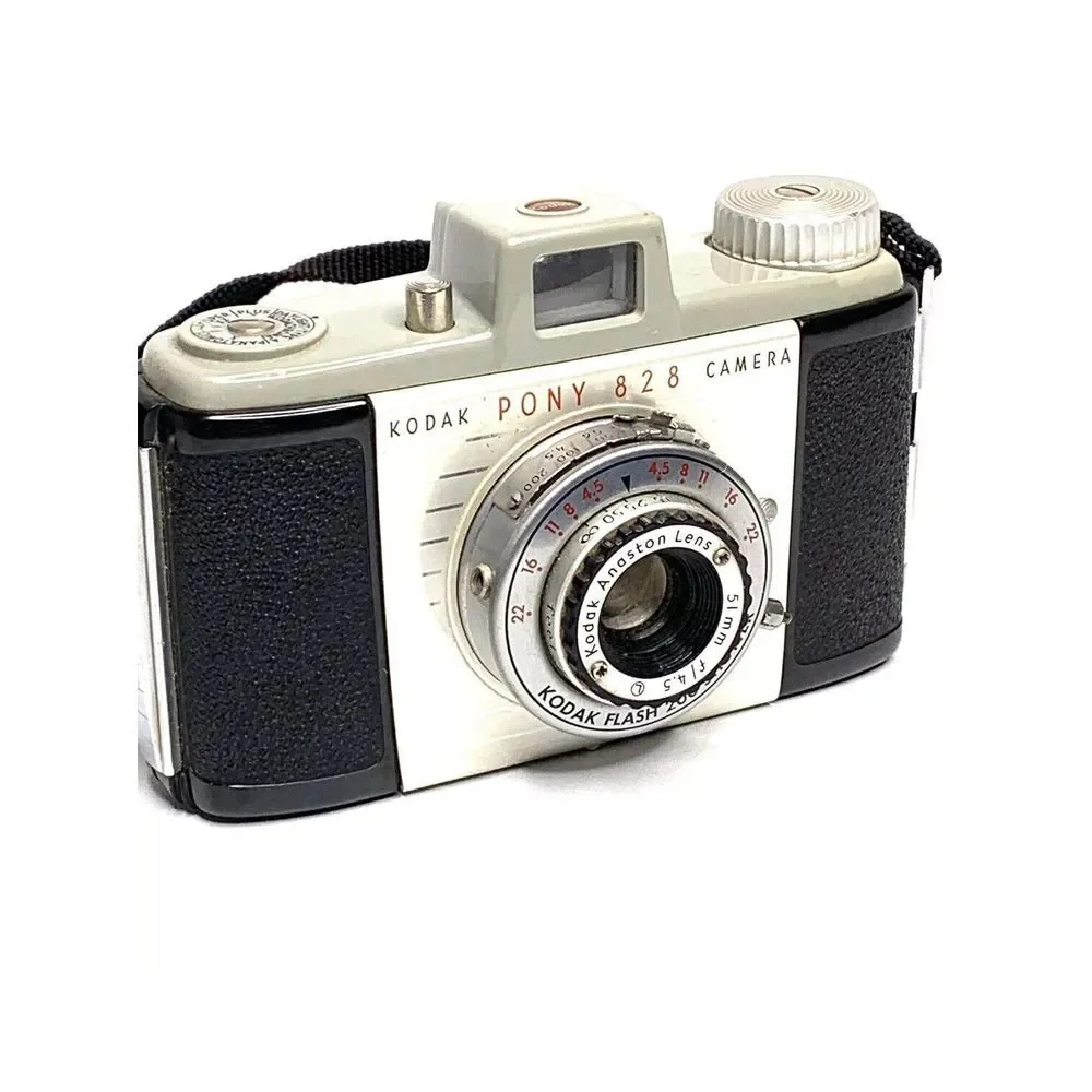 Vintage Kodak Pony 828 Camera With Original Box Untested